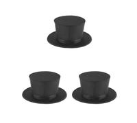 3 set Collapsible Top Hat Magician Magic Cap Stage Magic Props Perform Accessories