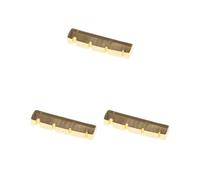 3 set Electric Bass Brass Slotted Nut Carved for 4-String Bass Replacement 42mm