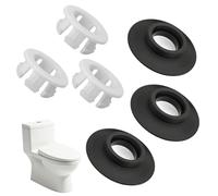 3 Set Flush Valve Seal,Toilet Cistern Seals Compatible with Ideal Standard Armitage Shanks SV01967,SV93467,SV89067,Flush System Replacement Parts,Flange Ring Sealing Kit with Connector Clip for Drain