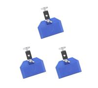 3 set High Pitched Durable Plastic Cow Bell Percussion Instruments Blue