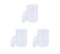 3 Set Lab Plastic Petri Dish Sterile Cell Tissue Culture Dish & Lid 90mm 2 Grids