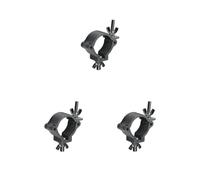 3 set Lighting Hook Mount Fit Alloy Wrap Around Clamp for Club Exhibition Event Black A, Master