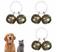 3 Set Loud Cat and Dog Bells Pet Tracker Bells Dog Bells for Collar Pet Tracker for Cats Bell Pets Collar Charm Pendant Bells for Dogs Cats Harness Training