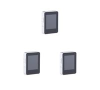 3 set Mini MP3 Digital E-book Audio Music Player Sports Radio Voice Recording Image Browsing Recorder Multifunctional Silver 16G