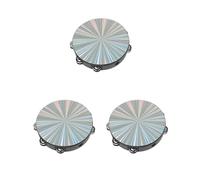 3 set New 10" Reflective Double Row Jingle Percussion Tambourine for Church Band