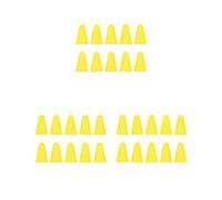 3 set of 10 Pieces Nib Caps Removable Capacitance Pen Tip Case Cover High Sensitivity Low Noise Nib Sleeve for Tablet Computer Yellow