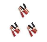 3 Set of 2 Piece Alligator Clips Quick Connection Copper Chargers Small Voltage Testing Tool Simple Design Battery Clamp Crocodile Clip