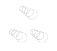 3 set of 4x Dampening Drum Mute Rings Instrument Accessory Practical Snare Drum Rings Style A, White