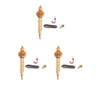 3 set of Bamboo Hulusi Woodwind Gourd Cucurbit Flute for Music Learning Exercise Gift b flat key