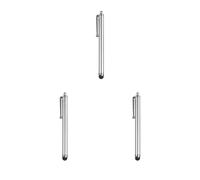 3 set of Capacitive Pens Touch Screen Pen Rubber Tip Lightweight Stylus Fast Responsive Speed Tablet Mobile Phone School Supplies Sliver