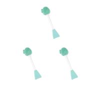 3 set of Face Cleansing Brush Silicone Face Massage Brush Exfoliating Facial Cleanser, Double Head, Fish Shape, Green White, 2 head Fish tail