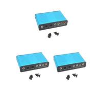 3 set of USB 6 Channel 5.1/7.1 Surround External Sound Card PC Laptop Desktop Tablet Audio Optical Adapter Card