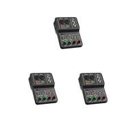 3 set Plastic Sound Card Portable Mini USB Power Audio Mixer Indoor Studio Voice Recording Live Streaming Notebook Computer Console