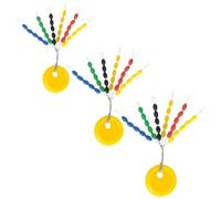 3 Set Rubber Bobber Stops 3 Sizes Colorful Oval Bobber Stopper Space Beans for Rigging Float Positioning, S+M+L Export Rubber Space Beans Olive Colored Competitive Lure.