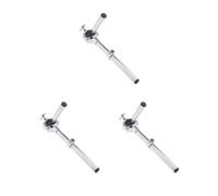 3 set Single Tom Holder Stand Mount Bracket Durable Steel Silver Plated