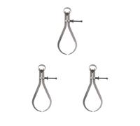 3 set Solid Nut Outside Spring Caliper, Carbon Steel, Flat Leg, 0-6''/8''/10''/12" 250mm