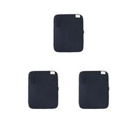 3 set Tablet Sleeve Bag Shockproof Pouch Soft Multi Pockets Handbag Notebook Keyboard Storage Zipper Closure Mouse Organizer Dark, Dark blue 13.3-14inc