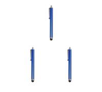 3 set Universal Capacitive Pens Scratch Resistance Touch Screen Pen Lightweight Stylus Smooth Writing Fast Responsive Speed Deep Blue