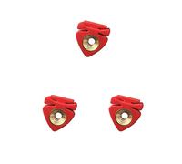 3 set Violin Mute Durable Accessories Simple Installation for Musical Instrument Red, 2.6 x 2.4 x 1.1 cm