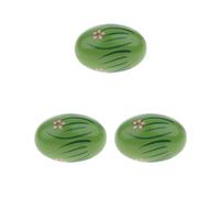 3 set Wood Hand Shaker Egg Intelligence Percussion Toy for Early Learning Green