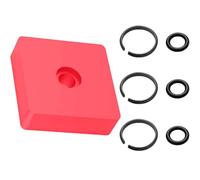 3 Sets 3/8" 1/2" Impact Retaining Ring Clip Impact Friction Rings with O-Ring, Including Retainer Ring Anvil Install Tool Compatible with Electric & Pneumatic Impact Wrench