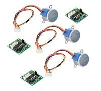 3 Sets 5V Stepper Motor 28BYJ-48 with ULN2003 Driver Module Board for Arduino Compatible, 4-Phase 5.625° Step Angle, Low Noise DC Motor Kit