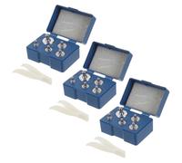 3 Sets Calibration Weight Set for Gram Scales 5G 10g 20g 50g Iron | Individual Packs, Clips Included, Silver Finish, Quality Control and Scientific Research Use