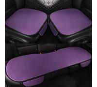 3 Sets Car Seat Cover for Peugeot 3008 II GT 2017-2022, Vehicle Interior Protector Breathable Cushion Pad Set Comfortable Driving Accessory Mat Kit,Purple
