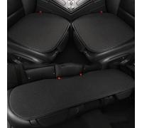 3 Sets Car Seat Cover for Peugeot 5008 III 2024, Vehicle Interior Protector Breathable Cushion Pad Set Comfortable Driving Accessory Mat Kit,Black