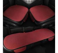 3 Sets Car Seat Cover for Peugeot Partner II Tepee 2008-2012, Vehicle Interior Protector Breathable Cushion Pad Set Comfortable Driving Accessory Mat Kit,Red
