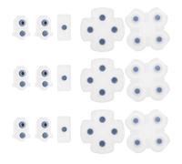 3 Sets Conductive Button Pads Replacement Compatible with PS4 Controller JD M-030 JD M-040 Silicone Conductive Button Pad Transparent