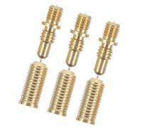 3 Sets Copper Billiard Cue Joint Screws Set, Golden Pool Hardware | Sturdy Connection Parts, Not Easy to Break or Deform, Darts Accessories Stems Included for Repair