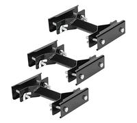 3 Sets Deck Umbrella Mount Clamp, Stainless Steel Parasol Rod Holder Clamp, Adjustable Outdoor Umbrella Clip for Patio Railings and Tables with Glossy Rust - Finish