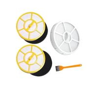 3 Sets Filter with Cleaning Brush Assembly Parts, Compatible for Karcher, VC3 Vacuum Cleaner 1.198-125.0 2.863-238.0 Dust Container Filters Spare Parts