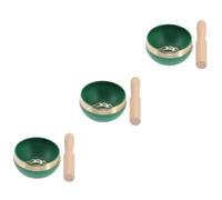 3 Sets Himalaya Bowl Zen Meditation Gifts Promotes Peace Bowl Ringing Bowls Buddha Sound Bowl Buddhist Mallet Stick Singing Spiritual Bowl Meditation Gong Manual Wooden Tibet