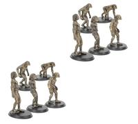 3 Sets Human Evolution Model Educational for Realistic Design for Home Decor Enhances Imagination and Knowledge Understanding for Desk Living Room Display