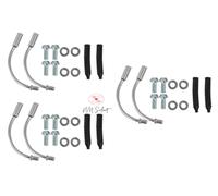 3 Sets Including Bolts & Washers V Bike Brake Noodles Bicycle Cable Guide Pipe | Bike Repair Parts Cycling V Brake Pipes Rubber Hoses for Road Mountain Bicycle Accessories