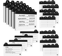 3 Sets Index Card Guide Set Business Index Cards Guide Dividers 2.2 x 3.5 Inches Alphabetical Tabbed Dividers Note for Office File and Recipe, 20 Counts,A-Z