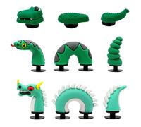 3 Sets of Animal Shoe Decorations, Three-Dimensional Shoe Decorations, Cute Cartoon Shoe Decorations, Creative Animal Shoe Decorations, Interesting Shoe Decorations, Shoe Decorations Green