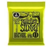 3 Sets of Ernie Ball Super & Regular Slinky Electric Guitar Strings Drop Down