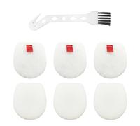 3 Sets of Vacuum Cleaner Filter Pads, 1 Cleaning Brush, Filter Replacement Parts, Filter Element Filter Accessories, Sponge Filter, Compatible with Multiple Models