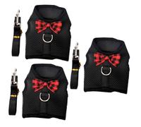 3 Sets Pet Leash Dog Vest Dog Chest Straps Pet Supplies Pet Chest Back Strap Vest Type Pulling Rope Pet Pulling Strap Pe