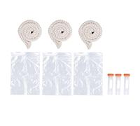 3 Sets Pig Saliva Sampling Rope Kit - Soft Cotton Rope for Swine Fever Detection with Complete Tools