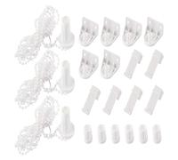 3 Sets Plastic Roller Blind Brackets Roller Blind Fittings Blind Brackets Universal Rolling Shutter Crank Replacement Repair Kits for Bedroom Curtain Living Room