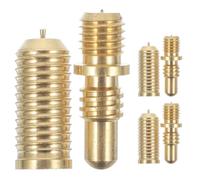 3 Sets Pool Cue Joint Connecting Screws Copper Repair Kit Golden | Snooker Cue Accessories, Sturdy Copper Parts for Cue Connection, Golden Finish, Not Easy to Break