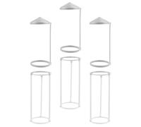3 Sets Replacement Splash Guard for Mist Maker, Plastic White Three | Water Anti-splashing Design, Simple to Install, Reusable Part for Pond and Fish Tank Humidifier Use