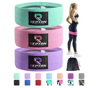 3 Sets Resistance Bands | Glutes, Hips and Legs Exercise Band | Ideal for Home Gym Fitness, Yoga, Pilates & Workout | Women and Men Non-Slip Booty Band | Physio Resistant Loop (Aqua Camo)