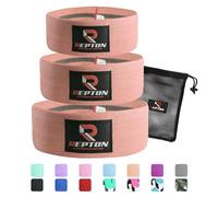 3 Sets Resistance Bands | Glutes, Hips and Legs Exercise Band | Ideal for Home Gym Fitness, Yoga, Pilates & Workout | Women and Men Non-Slip Booty Band | Physio Resistant Loop (Peach)