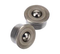 3 Sets Steel Ball Transfer Unit Caster Wheels 360 Degree Rotatable | Stainless Steel Construction, Easy Replacement Part, for Warehouse Staff, Manufacturing Technicians, Wood Panels
