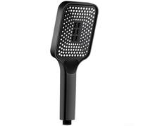 3-Setting Handheld Shower Head Engineered for Increased Flow Rate and Stable Performance Under Low Pressure (Black)